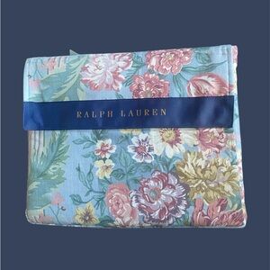 Ralph Lauren Floral Duvet Cover in Light Blue, Pink, Yellow and Green